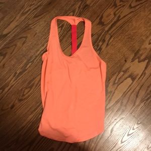 Orange athletic top